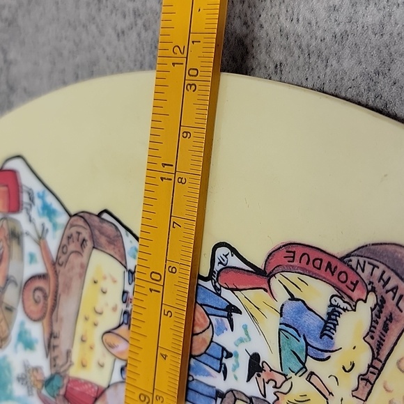 Vintage French Cheese & Gastronomic Map Tray – Annecy Ornamine by Alain Bourguig - Picture 9 of 9